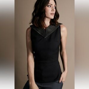 Elizabeth & Clarke Top Size 2 Black Sleeveless Top EUC
